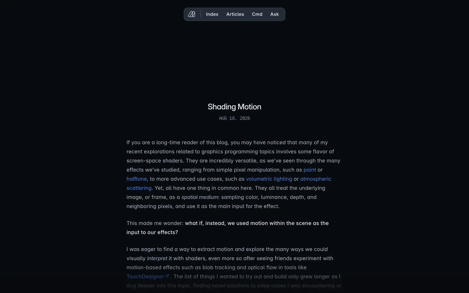 blog.maximeheckel.com/posts/shading-motion, captured