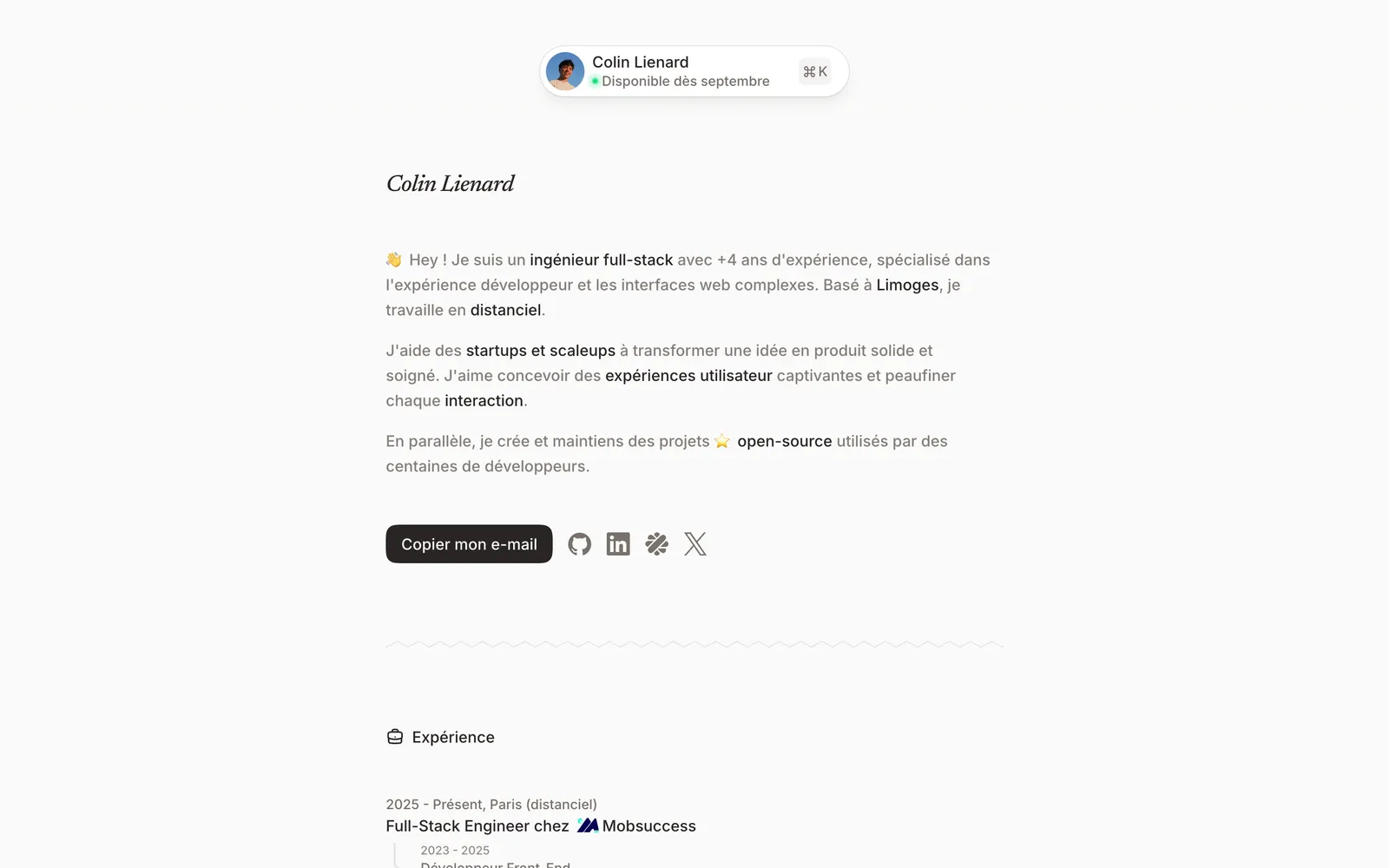 colinlienard.com, captured