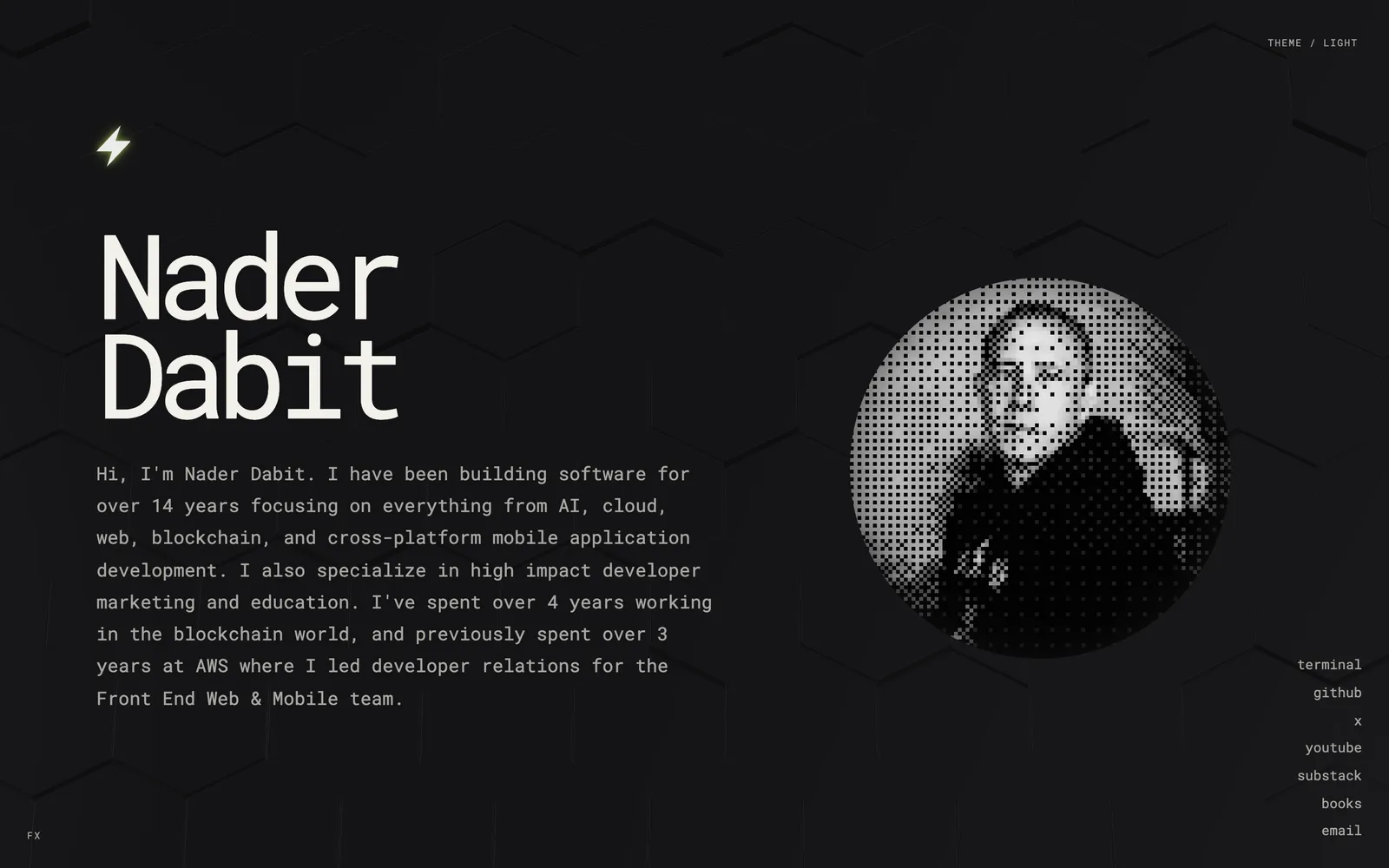 nader.codes, captured